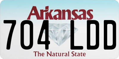 AR license plate 704LDD