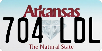 AR license plate 704LDL