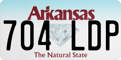 AR license plate 704LDP