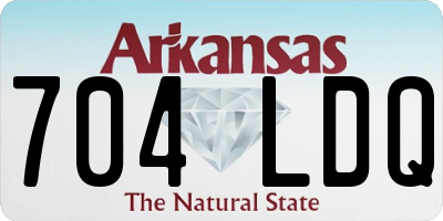 AR license plate 704LDQ