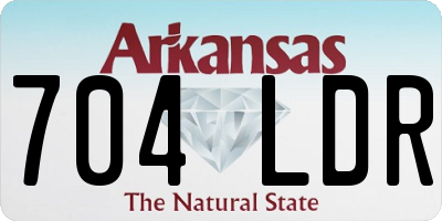 AR license plate 704LDR