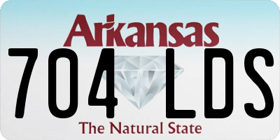 AR license plate 704LDS