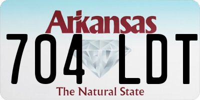 AR license plate 704LDT