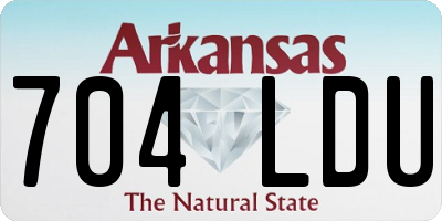 AR license plate 704LDU