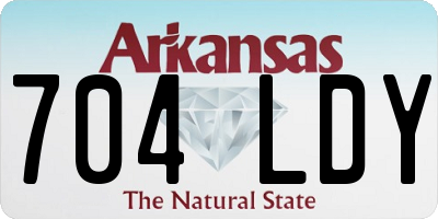 AR license plate 704LDY