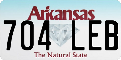 AR license plate 704LEB