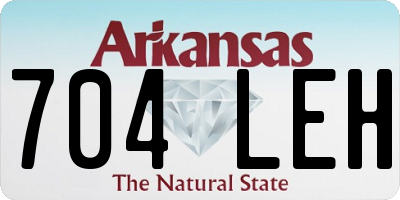 AR license plate 704LEH