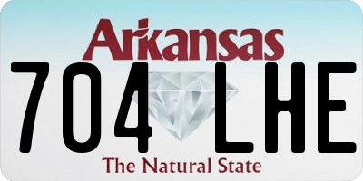 AR license plate 704LHE