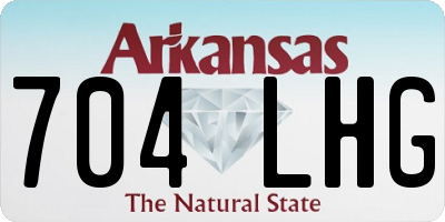 AR license plate 704LHG