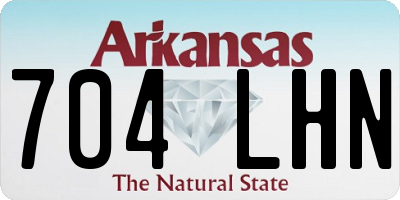 AR license plate 704LHN