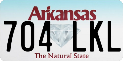 AR license plate 704LKL