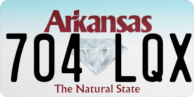 AR license plate 704LQX