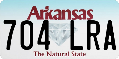 AR license plate 704LRA