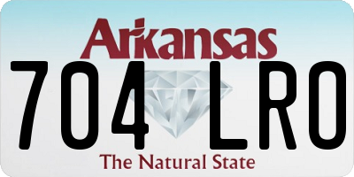 AR license plate 704LRO
