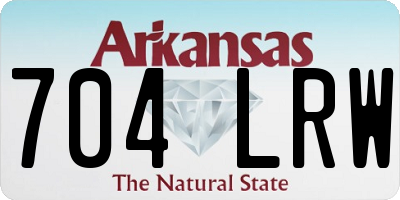 AR license plate 704LRW