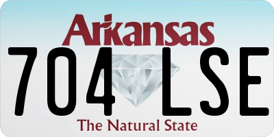 AR license plate 704LSE