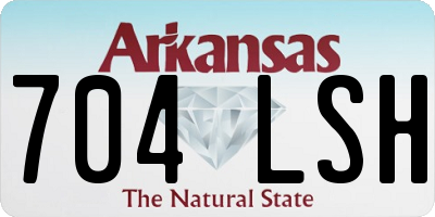 AR license plate 704LSH
