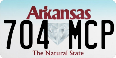 AR license plate 704MCP