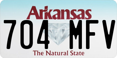 AR license plate 704MFV