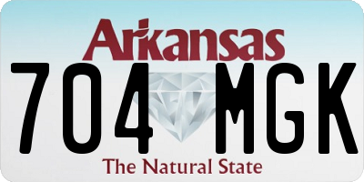 AR license plate 704MGK
