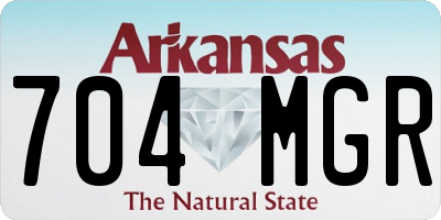 AR license plate 704MGR