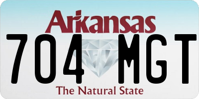 AR license plate 704MGT