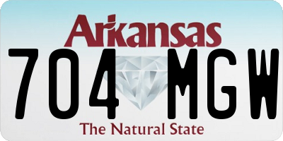 AR license plate 704MGW