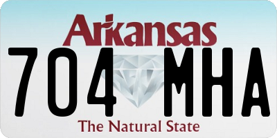 AR license plate 704MHA