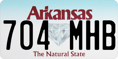AR license plate 704MHB