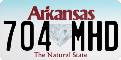 AR license plate 704MHD