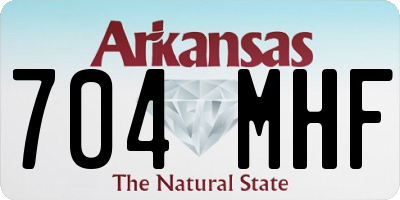 AR license plate 704MHF
