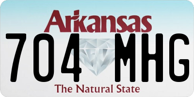 AR license plate 704MHG