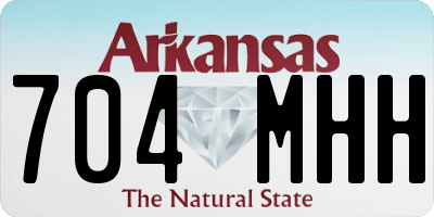 AR license plate 704MHH