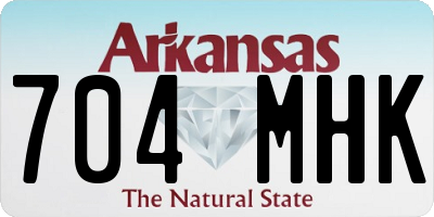 AR license plate 704MHK