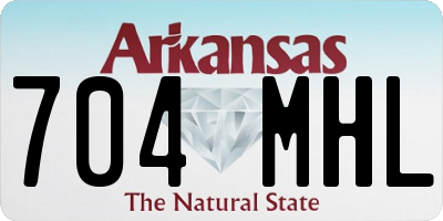 AR license plate 704MHL