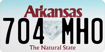 AR license plate 704MHO