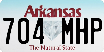 AR license plate 704MHP