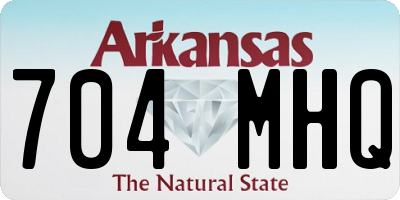 AR license plate 704MHQ