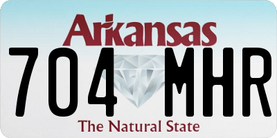AR license plate 704MHR