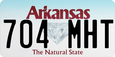 AR license plate 704MHT