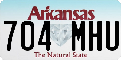 AR license plate 704MHU