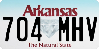 AR license plate 704MHV