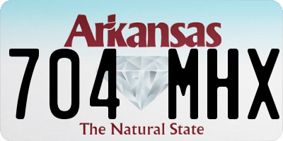 AR license plate 704MHX