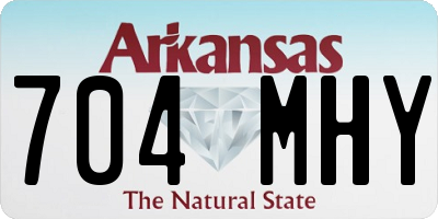 AR license plate 704MHY