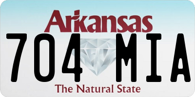 AR license plate 704MIA