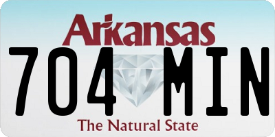 AR license plate 704MIN