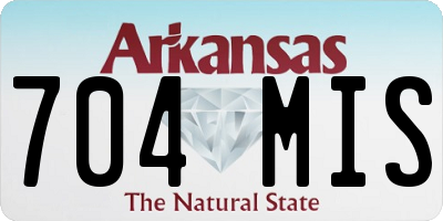 AR license plate 704MIS