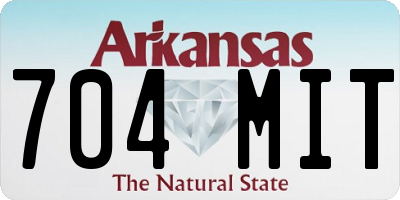 AR license plate 704MIT