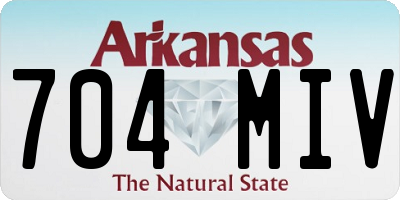 AR license plate 704MIV