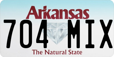 AR license plate 704MIX